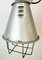 Grey Industrial Aluminium Cage Pendant Lamp, 1970s 4