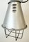 Lampada a sospensione industriale grigia in alluminio, anni '70, Immagine 4