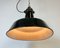 Industrial Black Enamel Factory Lamp with Cast Iron Top from Elektrosvit, 1950s 14