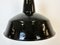 Industrial Black Enamel Factory Lamp with Cast Iron Top from Elektrosvit, 1950s, Image 4