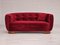 Vintage Danish Reupholstered 2-Seater Banana Sofa, 1960s 1