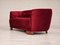 Vintage Danish Reupholstered 2-Seater Banana Sofa, 1960s 9