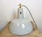 Industrial Grey Enamel Factory Pendant Lamp from Philips, 1960s 11