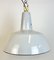 Industrial Grey Enamel Factory Pendant Lamp from Philips, 1960s 12