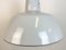 Lámpara colgante de fábrica industrial esmaltada en gris de Philips, años 60, Imagen 4