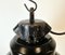 Industrielle Fabriklampe aus schwarzer Emaille mit Gusseisenplatte von Elektrosvit, 1960er 5