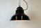 Industrial Black Enamel Factory Lamp with Cast Iron Top from Elektrosvit, 1960s 15