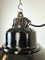 Industrial Black Enamel Factory Lamp with Cast Iron Top from Elektrosvit, 1960s 7