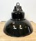 Industrial Black Enamel Factory Lamp with Cast Iron Top from Elektrosvit, 1960s 13