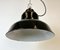 Industrial Black Enamel Factory Lamp with Cast Iron Top from Elektrosvit, 1960s 8