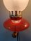 Lampade da parete in ottone e vetro satinato, anni '50, set di 2, Immagine 12