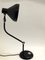Lámpara de mesa negra de Jumo, años 50, Imagen 14