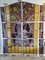 Large Art Deco Architectural Stained Glass Window Panels, 1920s, Set of 12 2