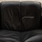 Stressless Blues Leather Armchair and Ottoman in Black, Set of 2 3