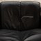Stressless Blues Leather Armchair and Ottoman in Black, Set of 2, Image 3
