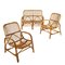 Chaises en Bambou, Italie, 1960s, Set de 3 1