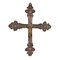 Crucifix en Tôle Plaquée Argent et Embossée 1