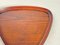 Triangular Brown Platter or Tray in Wood, 1960s 6