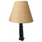 Brutalist Table Lamp in Brown Wood, France, 20th Century 1