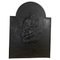 Small Antique Fireback in Black Cast Iron, France, 19th Century, Image 1
