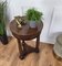 French Gueridon Side Round Table in Mahogany with Tripod Columns Brass Decors, 1890s 4