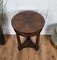 French Gueridon Side Round Table in Mahogany with Tripod Columns Brass Decors, 1890s, Image 6