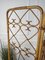 Italian Bamboo Rattan Organic Bohemian 5 Panel Folding Screen Room Divider, 1960s 3