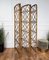Italian Bamboo Rattan Organic Bohemian 5 Panel Folding Screen Room Divider, 1960s 6