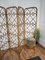 Italian Bamboo Rattan Organic Bohemian 5 Panel Folding Screen Room Divider, 1960s 5