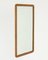 Mid-Century Leather Wall Mirror from NK, 1946 3