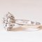 Anello vintage a forma di fiocco di neve in oro bianco 14k con diamanti a taglio brillante, anni '60, Immagine 4