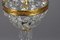 French Empire Style Brass and Crystal Glass Basket Chandelier, 1950s, Image 17