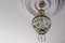 Lámpara de araña estilo Imperio francés de latón y cristal, años 50, Imagen 5