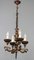 Antique Baroque Style Wrought Iron Figural Chandelier, France, 1890s 4