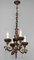 Antique Baroque Style Wrought Iron Figural Chandelier, France, 1890s 6