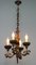 Antique Baroque Style Wrought Iron Figural Chandelier, France, 1890s 13