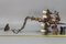 Antique Baroque Style Wrought Iron Figural Chandelier, France, 1890s 20