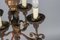 Antique Baroque Style Wrought Iron Figural Chandelier, France, 1890s 9