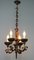 Antique Baroque Style Wrought Iron Figural Chandelier, France, 1890s, Image 3