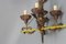 Antique Baroque Style Wrought Iron Figural Chandelier, France, 1890s 18