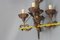 Antique Baroque Style Wrought Iron Figural Chandelier, France, 1890s, Image 18