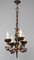 Antique Baroque Style Wrought Iron Figural Chandelier, France, 1890s, Image 2