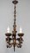 Antique Baroque Style Wrought Iron Figural Chandelier, France, 1890s 12