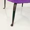 Italian Padded Armchairs in Purple Velvet and Curved Metal, 1950s, Set of 2 12