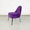 Italian Padded Armchairs in Purple Velvet and Curved Metal, 1950s, Set of 2 3