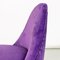 Fauteuils Rembourrés en Velours Violet et Métal Courbé, Italie, 1950s, Set de 2 11