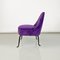 Fauteuils Rembourrés en Velours Violet et Métal Courbé, Italie, 1950s, Set de 2 4