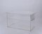 Clear Acrylic Glass Three Tier Coffee Table, Italy, 1980s 1