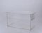 Clear Acrylic Glass Three Tier Coffee Table, Italy, 1980s, Image 1