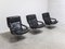 F152 Lounge Chairs in Black Leather by Geoffrey Harcourt for Artifort, 1970s 23